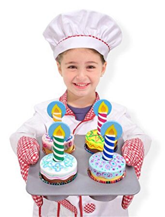 Ahşap Cupcake Seti