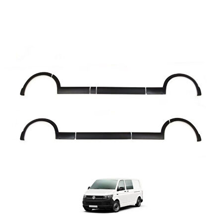Volkswagen Transporter T5 Uzun Şasi 2015- 2020 Çamurluk  Kapı Dodikleri Set 11 Parça Sağ Sürgü
