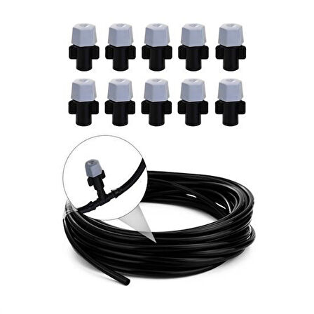 Miracle Omni® 10 Metre Kendin Yap Balkon Veranda Çardak Kamelya Sulama Serinletme ve Nemlendirme Sistemi