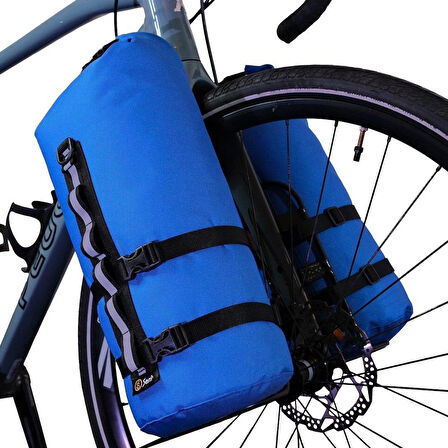 Bikepacking Tüp Çanta 9L Mavi