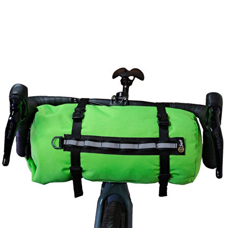 Bikepacking Tüp Çanta 9L Yeşil 