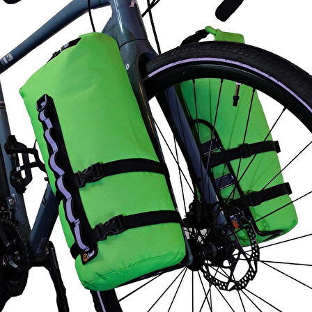 Bikepacking Tüp Çanta 9L Yeşil 