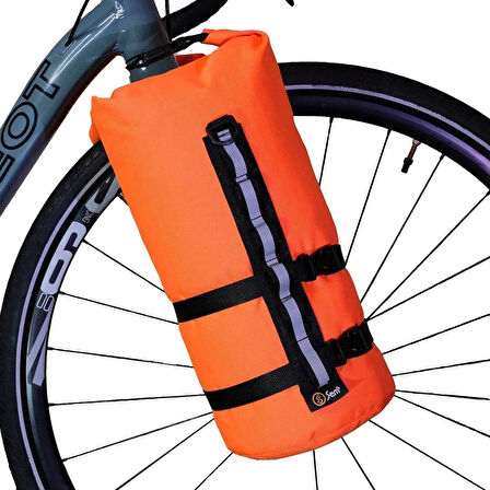 Bikepacking Tüp Çanta 9L Turuncu