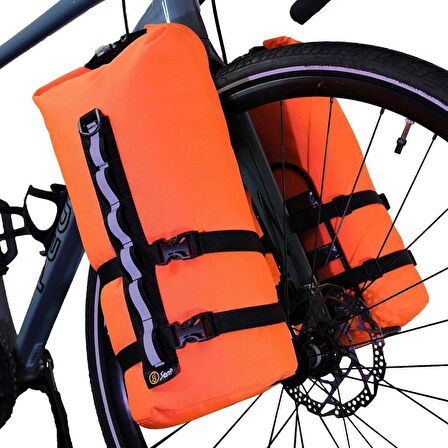 Bikepacking Tüp Çanta 9L Turuncu