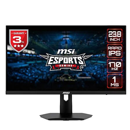 MSI G244F 23.8 RAPID IPS FHD 170HZ 1MS FREESYNC PREMIUM FLAT GAMING MONITOR