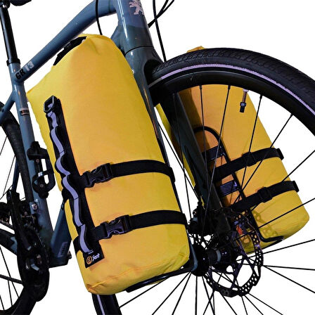 Bikepacking Tüp Çanta 9L Sarı