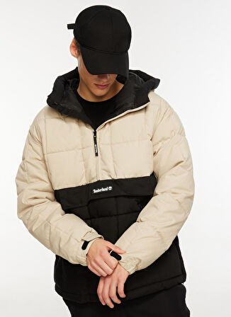 Timberland Bej Erkek Kapüşonlu Mont TB0A6JUDDZ71_Pullover Puffer Jacket