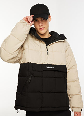 Timberland Bej Erkek Kapüşonlu Mont TB0A6JUDDZ71_Pullover Puffer Jacket