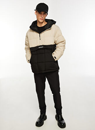 Timberland Bej Erkek Kapüşonlu Mont TB0A6JUDDZ71_Pullover Puffer Jacket