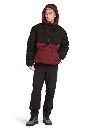 Timberland Siyah Erkek Kapüşonlu Mont TB0A6JUDDY91_Pullover Puffer Jacket