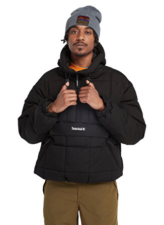 Timberland Siyah Erkek Kapüşonlu Mont TB0A6JUD0011_Pullover Puffer Jacket