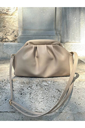 Büzgülü Model Kadın Omuz Çantası