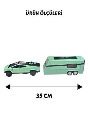 Sesli Işıklı Çek Bırak Model Karavan Açılabilir Kapılar Full Fonksiyon Metal Kasa 35 cm Karavan