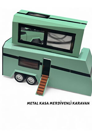 Sesli Işıklı Çek Bırak Model Karavan Açılabilir Kapılar Full Fonksiyon Metal Kasa 35 cm Karavan