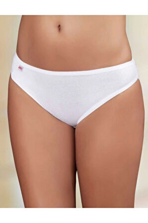 6 Adet Biyeli Ribana Düşük Bel Kadın Külot Ten Mb023