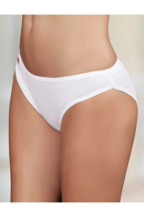 6 Adet Biyeli Ribana Düşük Bel Kadın Külot Ten Mb023