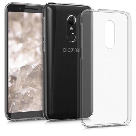 Gpack Alcatel 3 Kılıf 02 mm Silikon İnce Arka Kapak