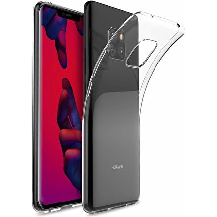 Gpack Huawei Mate 20 Pro Kılıf 02 mm SilikonFull Kapatan Cam