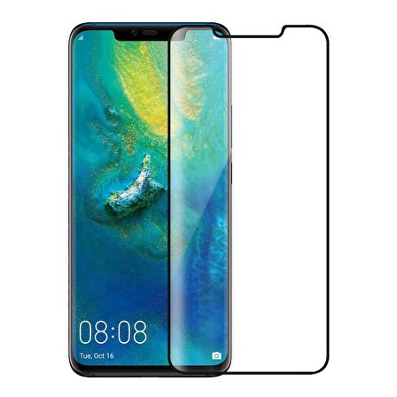 Gpack Huawei Mate 20 Pro Kılıf 02 mm SilikonFull Kapatan Cam