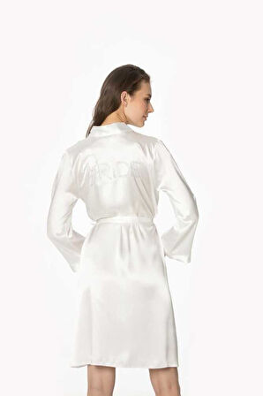 Pierre Cardin Saten Taşlı Bride Gelin Sabahlık 1000