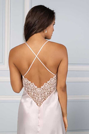 Pierre Cardin 6'lı Saten Gecelik Sabahlık Çeyiz Seti 6955 İnci