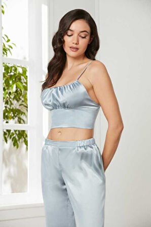 Pierre Cardin Mist Saten 3'lü Pijama Takım 2075