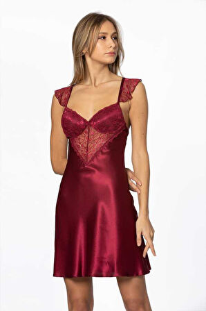 Pierre Cardin Midi Dantel Sabahlık Gecelik Set 4240