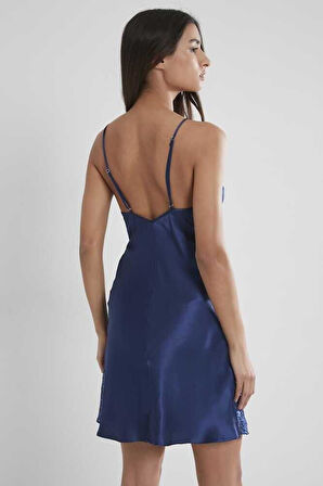 Pierre Cardin Saten Güpürlü Gecelik 624 Laci