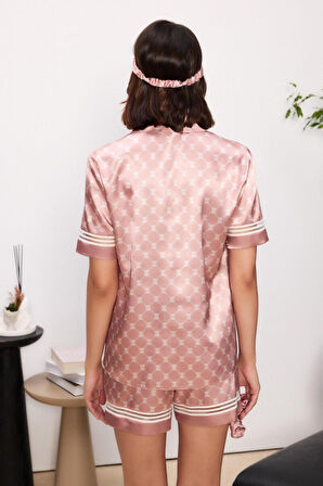 Pierre Cardin Brandy Saten Biyeli Kadın Pijama Şort Takımı 1325