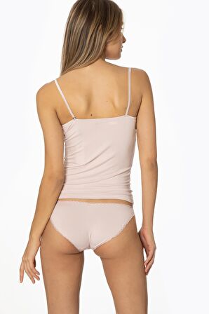 Pierre Cardin Kadın Dantelli Penye Atlet Külot / Kaşkorse Set 381