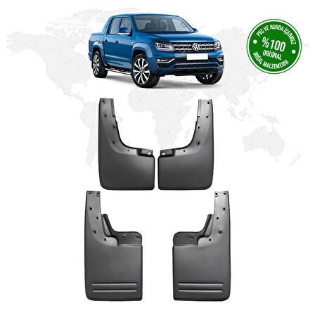 Volkswagen Amarok 2011 - 2020 Model 4'lü Paçalık (ÇAMURLUK - TOZLUK)