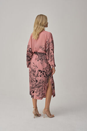 Pierre Cardin Vegan Ipek Saten Dörtlü Gelin Çeyiz Takımı - Lx.25244 Rose