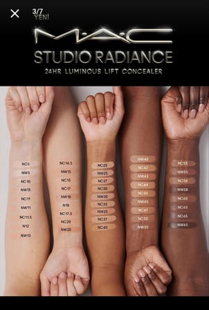 Mac Studio Radiance 24hr Luminous Lift Concealer - Cilt Bakım içerikli Serum Kapatıcı 11 ml - NC15 