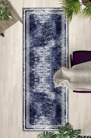 Ehl-163 Yıkanabilir Yolluk Halı Kaymaz Taban Salon Mutfak