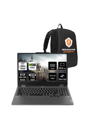 LOQ 15IRX10 i5 13450HX 96GB 1TB SSD RTX5060/8GB 100W 15.6" FHD FDOS Gaming Laptop
