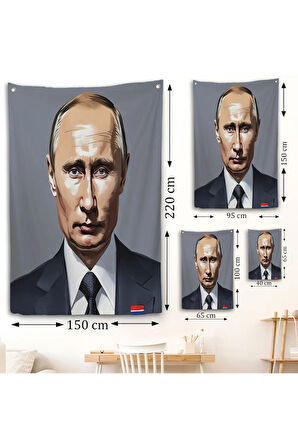Vladimir Putin Rusya Devlet Başkanı Duvar Örtüsü-7737
