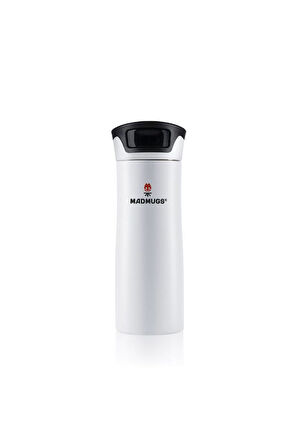 Travel Mug Termos Bardak 0.47 lt Paslanmaz Çelik Termos Beyaz