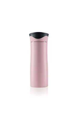 Travel Mug Termos Bardak 0.47 lt Paslanmaz Çelik Termos Toz Pembe