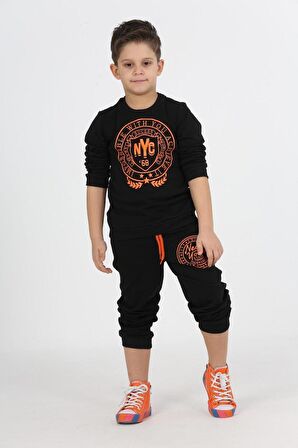 ÇocukYoluKids Tourment Siyah Erkek Eşofman Takım A1111141214001