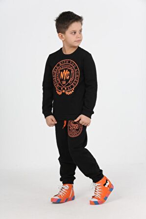 ÇocukYoluKids Tourment Siyah Erkek Eşofman Takım A1111141214001