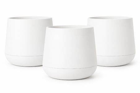 SO-ATL04 Atlas Dekoratif Plastik Modern Saksı 7 LT Beyaz 3 Adet 