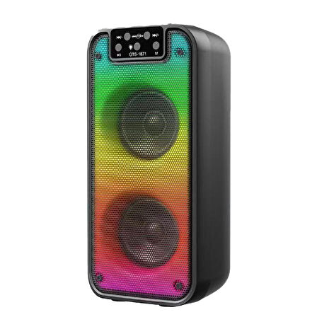 Bluetooth Hoparlör Kablosuz Hoparlör 1200 mAh Sd Kart Aux Usb Girişli Hoparlör Ses Bombası Speaker Haporlör RGB Işıklı Taşınabilir Bluetooth Hoparlör – Güçlü Ses, Renkli Işık