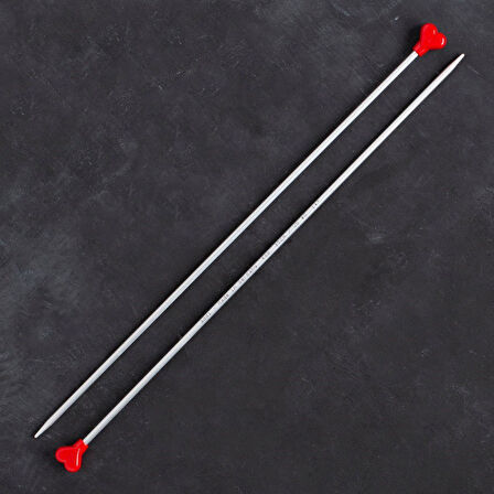 Addi Kalpli 4mm 35cm Klasik Alüminyum Örgü Şişi -