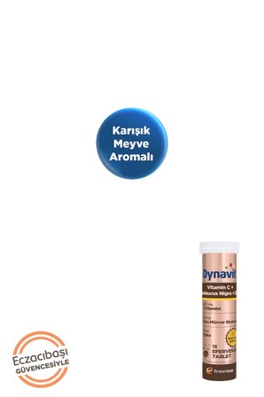 Dynavit Vitamin C + Sambucus Nigra 15 Efervesan Tablet