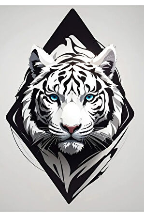 Bengal Kaplanı Araba, Motorsiklet, AraçEtiketCam Sticker 19CM