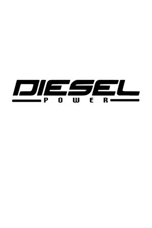 Diesel Power Araba, Motorsiklet, AraçEtiket Cam Sticker 19CM siyah