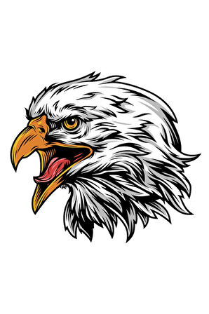 Eagle Kartal Oto, Motorsiklet, Araç, Laptop Sticker 19CM