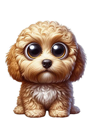 Sevimli Şaşkın Teriyer Sticker Araba, Motorsiklet, AraçEtiket Cam Sticker 19CM