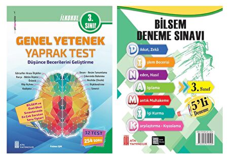 Ata 3.Sınıf Bilsem Sınavlarına Hazırlık Test + 5 li Deneme Sınavı