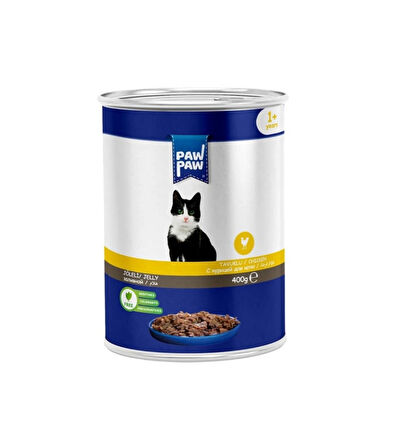 PAW PAW TAVUKLU KEDİ KONSERVESİ 400GR.